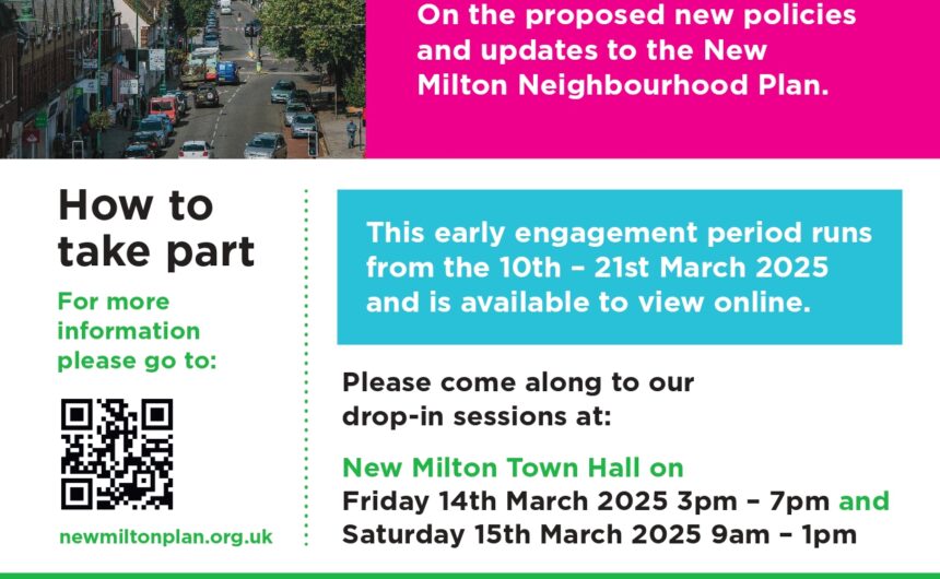 Engagement Period – New Milton Neighbourhood Plan